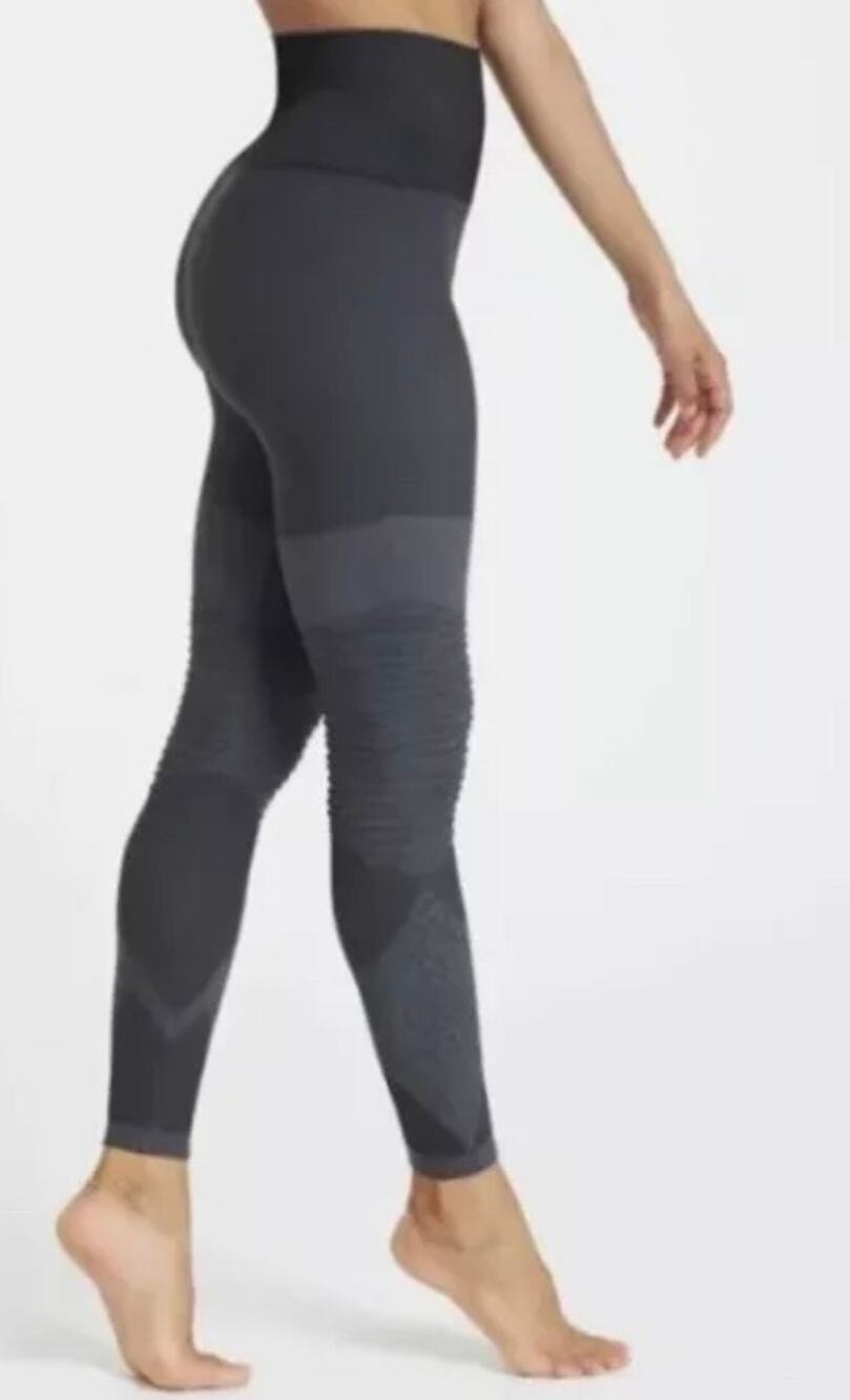 Spanx look at me now seamless small leggings Indigo Sky high waisted black gray